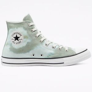 Mint green hightops/converse